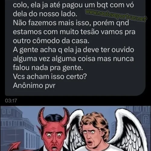 Q.i de avó que não vê a libertinagem